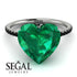 Heart Shape Emerald Ring - Noelle No. 36